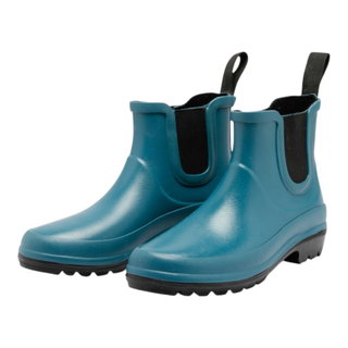Grand Step Shoes Gummistiefel Vickie (Chelseaboot aus Naturkautschuk) petrol Damen